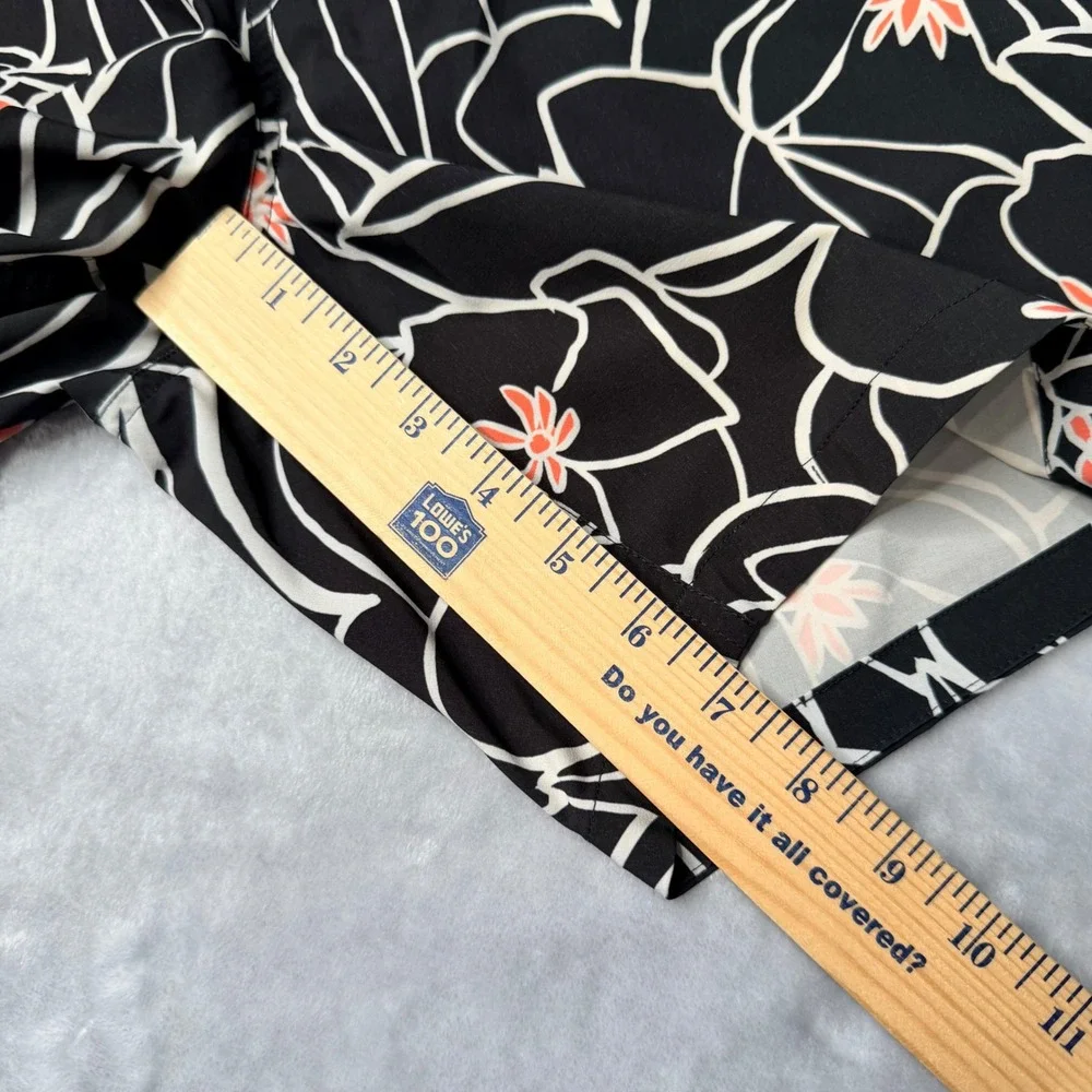 Bonobos Mens M Riviera Recycled Swim Trunks Black Floral 7 Inch Inseam BSM10930N